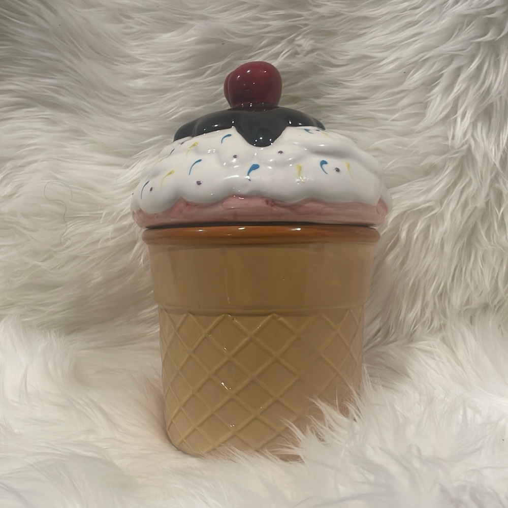 Cherry Top Ice Cream canister